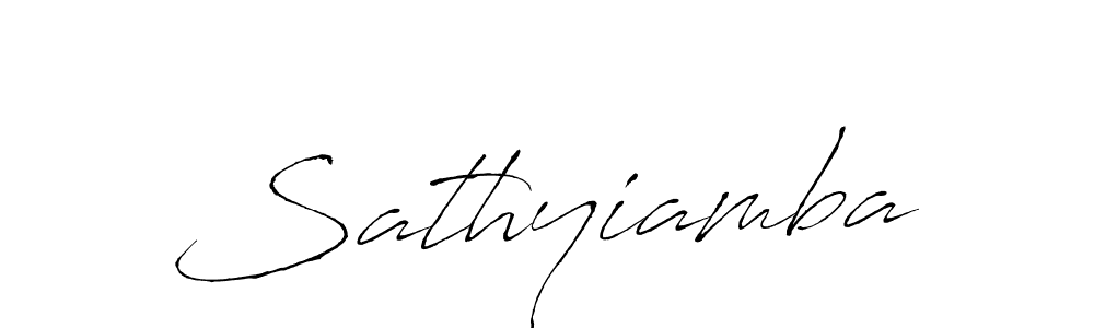 Sathyiamba stylish signature style. Best Handwritten Sign (Antro_Vectra) for my name. Handwritten Signature Collection Ideas for my name Sathyiamba. Sathyiamba signature style 6 images and pictures png