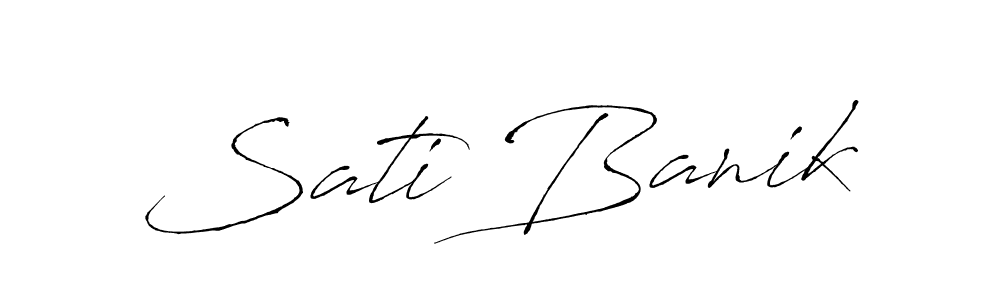 Also You can easily find your signature by using the search form. We will create Sati Banik name handwritten signature images for you free of cost using Antro_Vectra sign style. Sati Banik signature style 6 images and pictures png