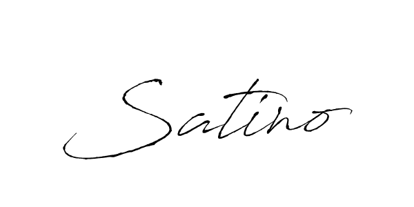 Create a beautiful signature design for name Satino. With this signature (Antro_Vectra) fonts, you can make a handwritten signature for free. Satino signature style 6 images and pictures png