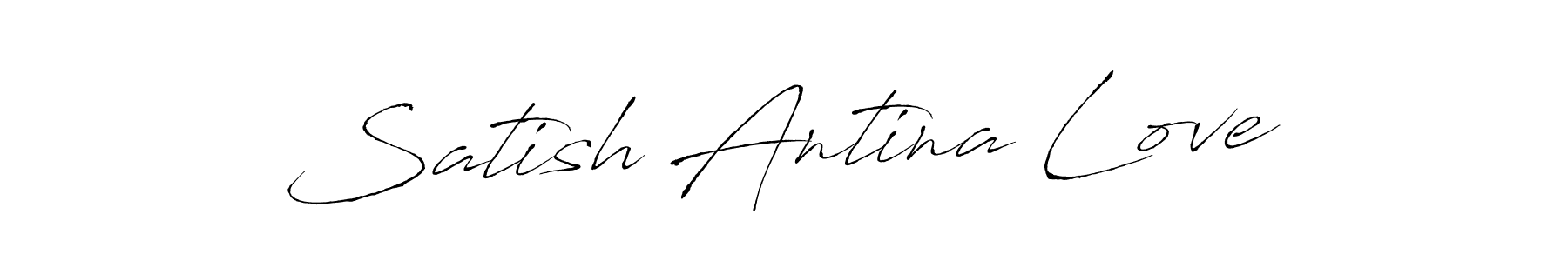 Make a beautiful signature design for name Satish Antina Love. Use this online signature maker to create a handwritten signature for free. Satish Antina Love signature style 6 images and pictures png