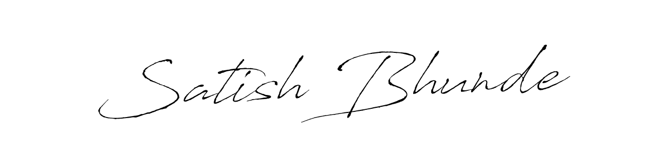 Use a signature maker to create a handwritten signature online. With this signature software, you can design (Antro_Vectra) your own signature for name Satish Bhunde. Satish Bhunde signature style 6 images and pictures png