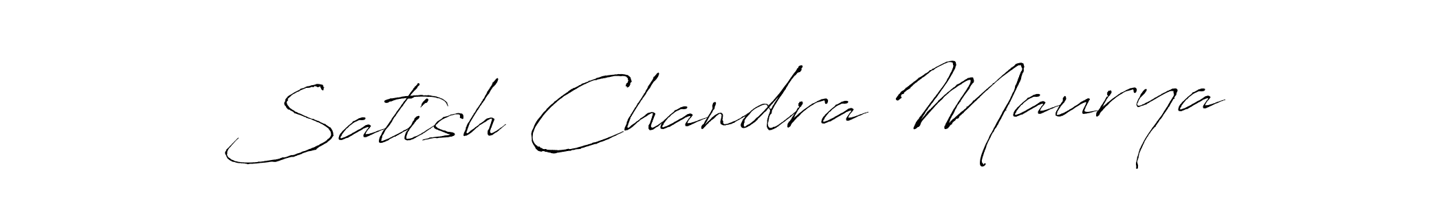 Make a short Satish Chandra Maurya signature style. Manage your documents anywhere anytime using Antro_Vectra. Create and add eSignatures, submit forms, share and send files easily. Satish Chandra Maurya signature style 6 images and pictures png