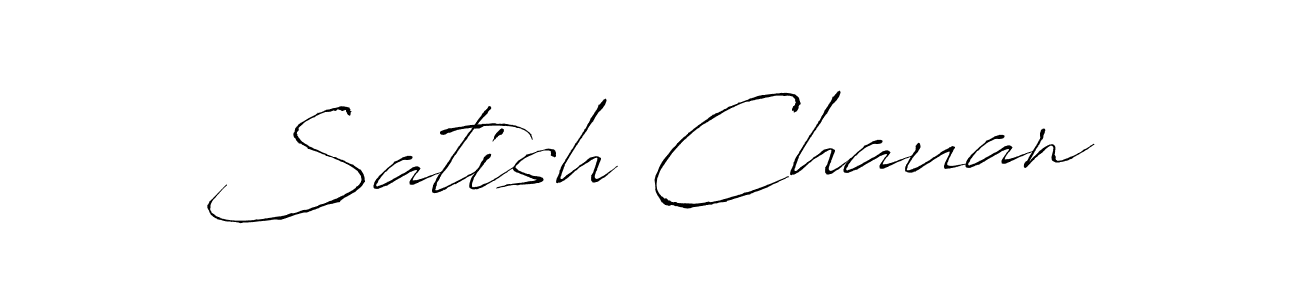 Use a signature maker to create a handwritten signature online. With this signature software, you can design (Antro_Vectra) your own signature for name Satish Chauan. Satish Chauan signature style 6 images and pictures png