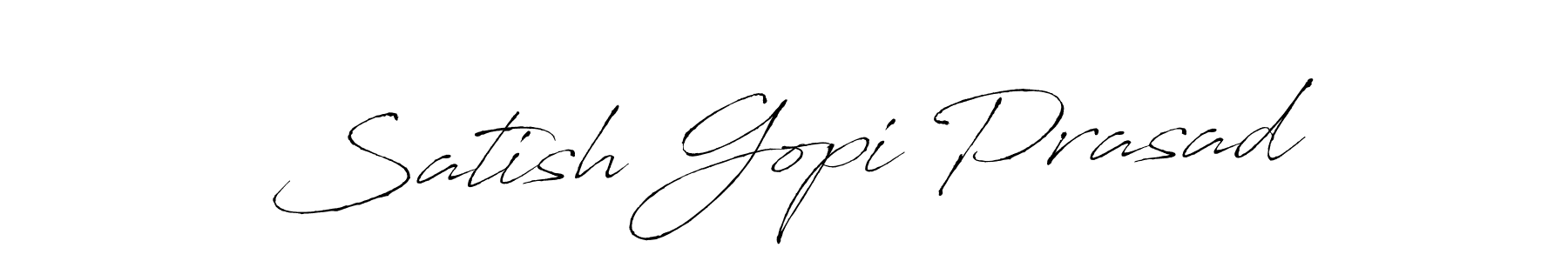 You should practise on your own different ways (Antro_Vectra) to write your name (Satish Gopi Prasad) in signature. don't let someone else do it for you. Satish Gopi Prasad signature style 6 images and pictures png