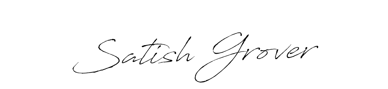Also we have Satish Grover name is the best signature style. Create professional handwritten signature collection using Antro_Vectra autograph style. Satish Grover signature style 6 images and pictures png