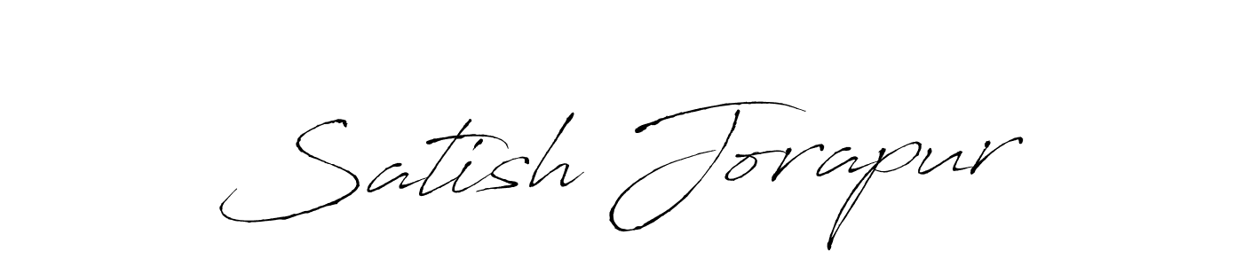 Make a beautiful signature design for name Satish Jorapur. With this signature (Antro_Vectra) style, you can create a handwritten signature for free. Satish Jorapur signature style 6 images and pictures png