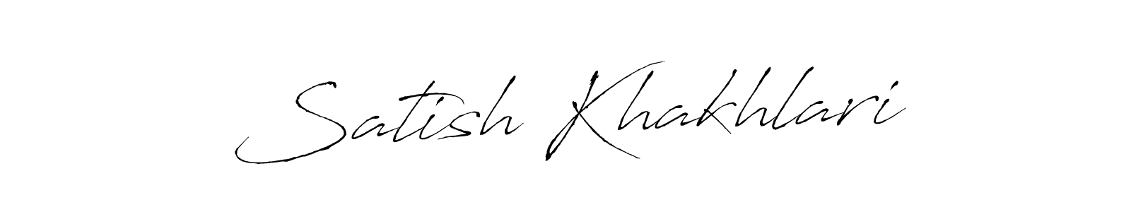 It looks lik you need a new signature style for name Satish Khakhlari. Design unique handwritten (Antro_Vectra) signature with our free signature maker in just a few clicks. Satish Khakhlari signature style 6 images and pictures png