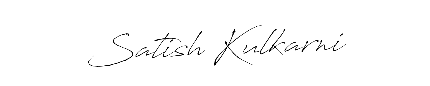 You should practise on your own different ways (Antro_Vectra) to write your name (Satish Kulkarni) in signature. don't let someone else do it for you. Satish Kulkarni signature style 6 images and pictures png