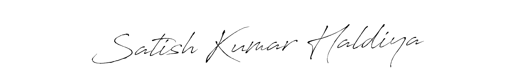 The best way (Antro_Vectra) to make a short signature is to pick only two or three words in your name. The name Satish Kumar Haldiya include a total of six letters. For converting this name. Satish Kumar Haldiya signature style 6 images and pictures png