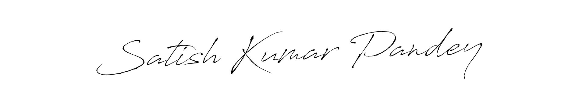 Antro_Vectra is a professional signature style that is perfect for those who want to add a touch of class to their signature. It is also a great choice for those who want to make their signature more unique. Get Satish Kumar Pandey name to fancy signature for free. Satish Kumar Pandey signature style 6 images and pictures png