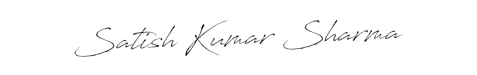 How to make Satish Kumar Sharma signature? Antro_Vectra is a professional autograph style. Create handwritten signature for Satish Kumar Sharma name. Satish Kumar Sharma signature style 6 images and pictures png