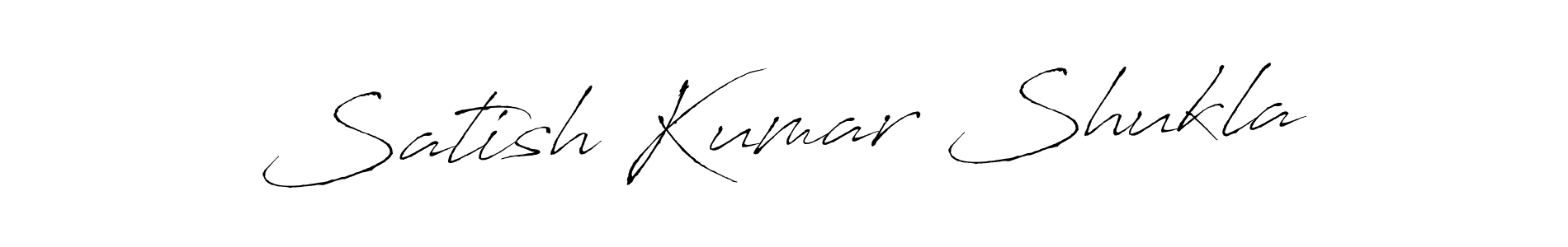 How to make Satish Kumar Shukla name signature. Use Antro_Vectra style for creating short signs online. This is the latest handwritten sign. Satish Kumar Shukla signature style 6 images and pictures png