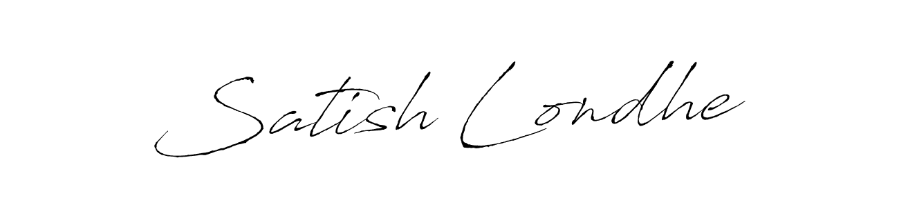 The best way (Antro_Vectra) to make a short signature is to pick only two or three words in your name. The name Satish Londhe include a total of six letters. For converting this name. Satish Londhe signature style 6 images and pictures png