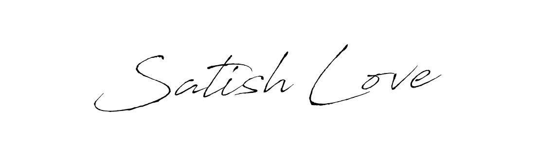 You should practise on your own different ways (Antro_Vectra) to write your name (Satish Love) in signature. don't let someone else do it for you. Satish Love signature style 6 images and pictures png
