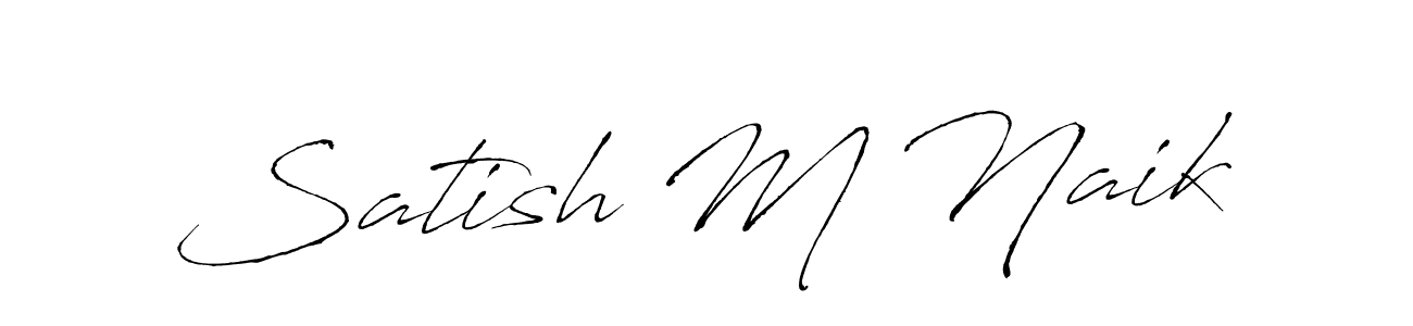 Use a signature maker to create a handwritten signature online. With this signature software, you can design (Antro_Vectra) your own signature for name Satish M Naik. Satish M Naik signature style 6 images and pictures png