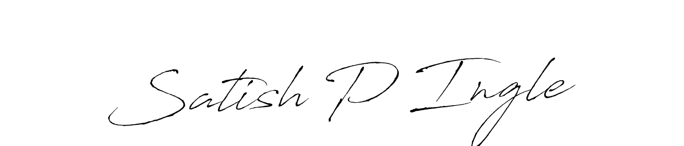 How to make Satish P Ingle signature? Antro_Vectra is a professional autograph style. Create handwritten signature for Satish P Ingle name. Satish P Ingle signature style 6 images and pictures png