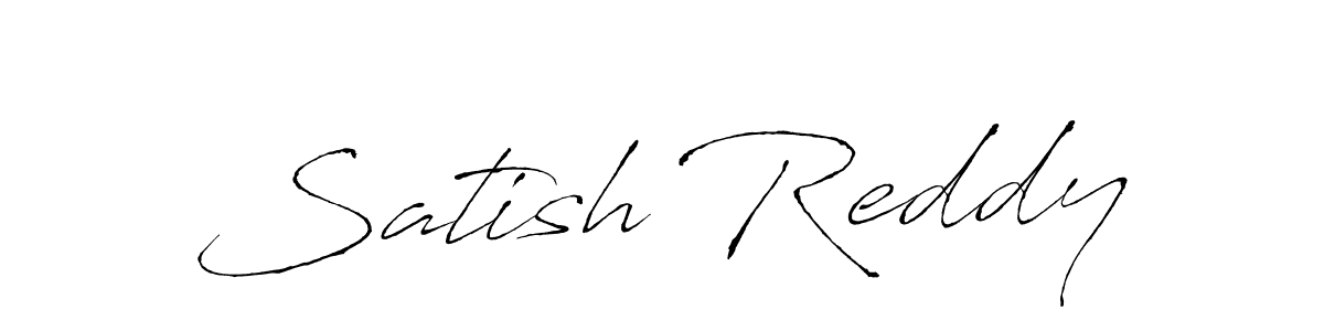 Satish Reddy stylish signature style. Best Handwritten Sign (Antro_Vectra) for my name. Handwritten Signature Collection Ideas for my name Satish Reddy. Satish Reddy signature style 6 images and pictures png