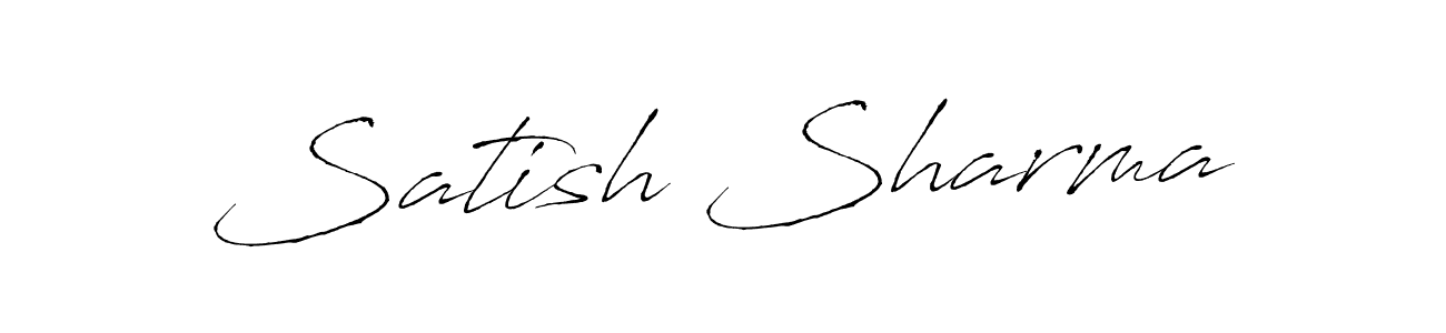 Create a beautiful signature design for name Satish Sharma. With this signature (Antro_Vectra) fonts, you can make a handwritten signature for free. Satish Sharma signature style 6 images and pictures png