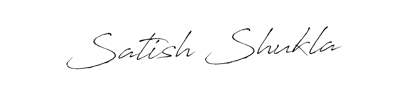 if you are searching for the best signature style for your name Satish Shukla. so please give up your signature search. here we have designed multiple signature styles  using Antro_Vectra. Satish Shukla signature style 6 images and pictures png