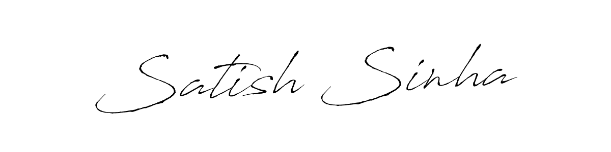 It looks lik you need a new signature style for name Satish Sinha. Design unique handwritten (Antro_Vectra) signature with our free signature maker in just a few clicks. Satish Sinha signature style 6 images and pictures png