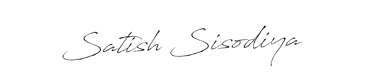 Create a beautiful signature design for name Satish Sisodiya. With this signature (Antro_Vectra) fonts, you can make a handwritten signature for free. Satish Sisodiya signature style 6 images and pictures png