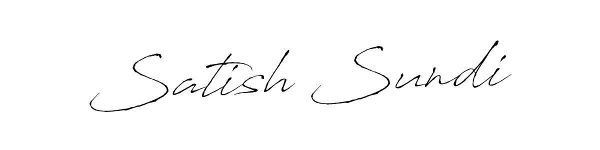 Also we have Satish Sundi name is the best signature style. Create professional handwritten signature collection using Antro_Vectra autograph style. Satish Sundi signature style 6 images and pictures png