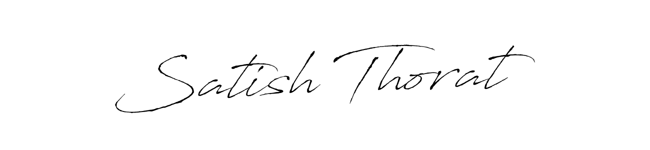How to make Satish Thorat signature? Antro_Vectra is a professional autograph style. Create handwritten signature for Satish Thorat name. Satish Thorat signature style 6 images and pictures png