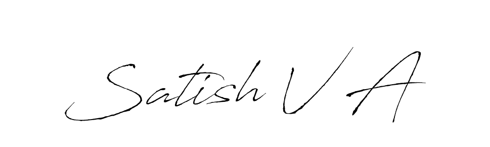 Similarly Antro_Vectra is the best handwritten signature design. Signature creator online .You can use it as an online autograph creator for name Satish V A. Satish V A signature style 6 images and pictures png