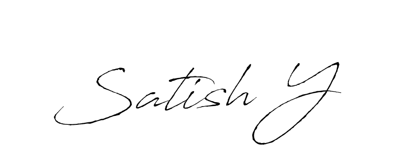 Make a beautiful signature design for name Satish Y. With this signature (Antro_Vectra) style, you can create a handwritten signature for free. Satish Y signature style 6 images and pictures png