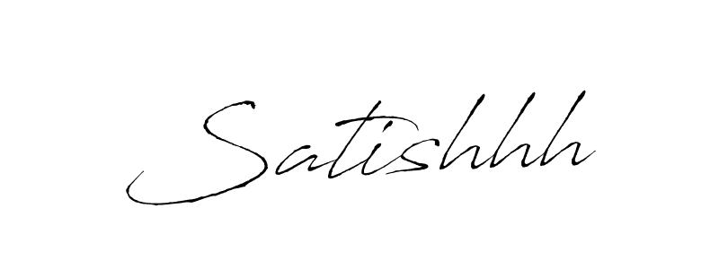Make a beautiful signature design for name Satishhh. With this signature (Antro_Vectra) style, you can create a handwritten signature for free. Satishhh signature style 6 images and pictures png