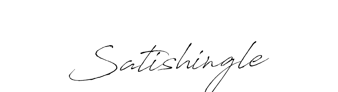 Use a signature maker to create a handwritten signature online. With this signature software, you can design (Antro_Vectra) your own signature for name Satishingle. Satishingle signature style 6 images and pictures png