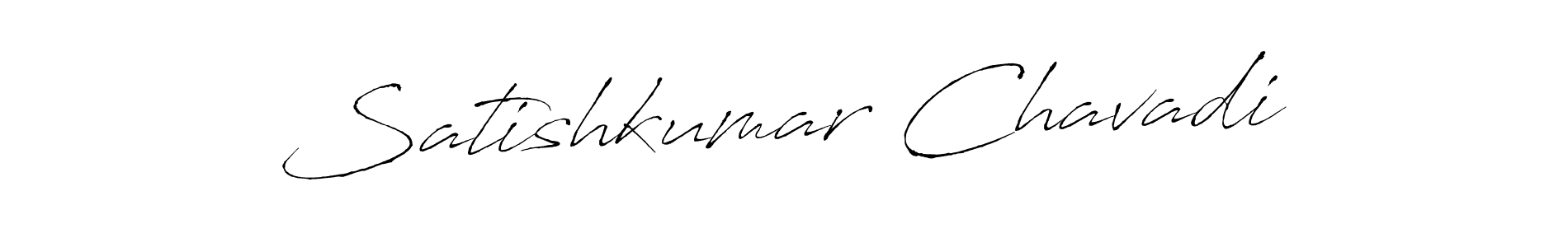 Antro_Vectra is a professional signature style that is perfect for those who want to add a touch of class to their signature. It is also a great choice for those who want to make their signature more unique. Get Satishkumar Chavadi name to fancy signature for free. Satishkumar Chavadi signature style 6 images and pictures png