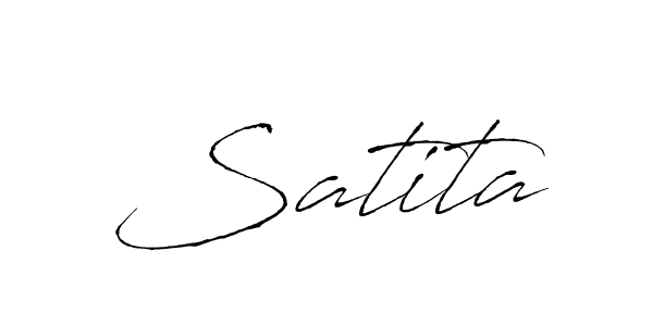 Make a beautiful signature design for name Satita. With this signature (Antro_Vectra) style, you can create a handwritten signature for free. Satita signature style 6 images and pictures png
