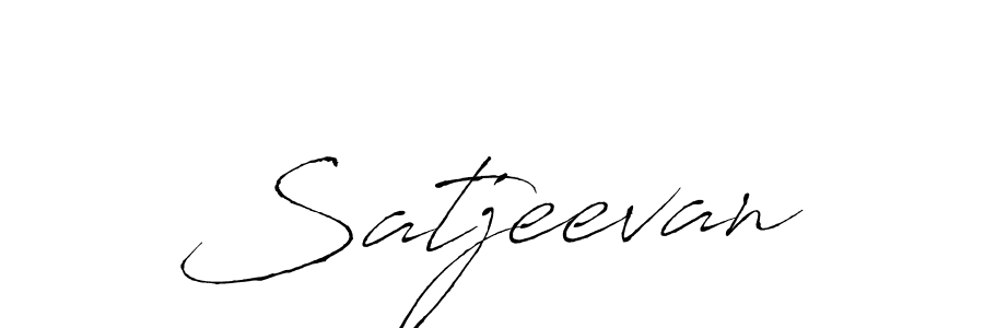 Design your own signature with our free online signature maker. With this signature software, you can create a handwritten (Antro_Vectra) signature for name Satjeevan. Satjeevan signature style 6 images and pictures png