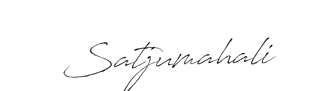 Design your own signature with our free online signature maker. With this signature software, you can create a handwritten (Antro_Vectra) signature for name Satjumahali. Satjumahali signature style 6 images and pictures png