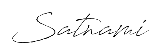 How to make Satnami signature? Antro_Vectra is a professional autograph style. Create handwritten signature for Satnami name. Satnami signature style 6 images and pictures png