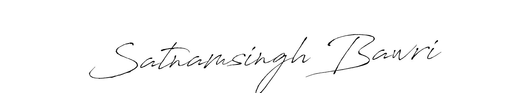 Design your own signature with our free online signature maker. With this signature software, you can create a handwritten (Antro_Vectra) signature for name Satnamsingh Bawri. Satnamsingh Bawri signature style 6 images and pictures png
