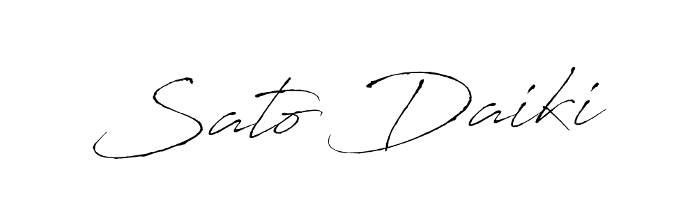 Sato Daiki stylish signature style. Best Handwritten Sign (Antro_Vectra) for my name. Handwritten Signature Collection Ideas for my name Sato Daiki. Sato Daiki signature style 6 images and pictures png