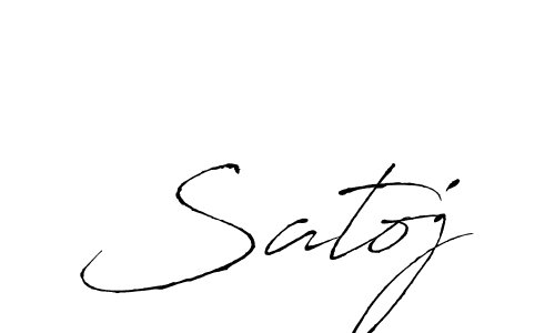 Use a signature maker to create a handwritten signature online. With this signature software, you can design (Antro_Vectra) your own signature for name Satoj. Satoj signature style 6 images and pictures png