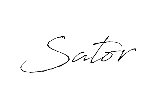 You should practise on your own different ways (Antro_Vectra) to write your name (Sator) in signature. don't let someone else do it for you. Sator signature style 6 images and pictures png