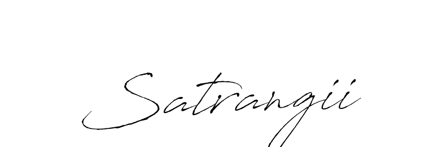 You should practise on your own different ways (Antro_Vectra) to write your name (Satrangii) in signature. don't let someone else do it for you. Satrangii signature style 6 images and pictures png