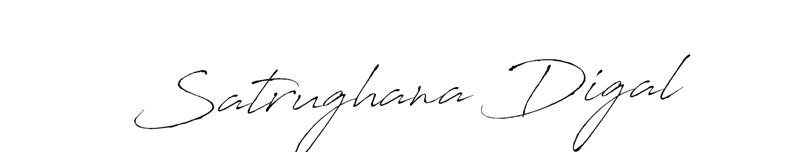 Antro_Vectra is a professional signature style that is perfect for those who want to add a touch of class to their signature. It is also a great choice for those who want to make their signature more unique. Get Satrughana Digal name to fancy signature for free. Satrughana Digal signature style 6 images and pictures png