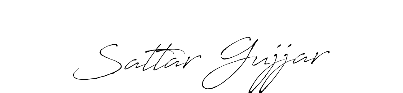 Also we have Sattar Gujjar name is the best signature style. Create professional handwritten signature collection using Antro_Vectra autograph style. Sattar Gujjar signature style 6 images and pictures png