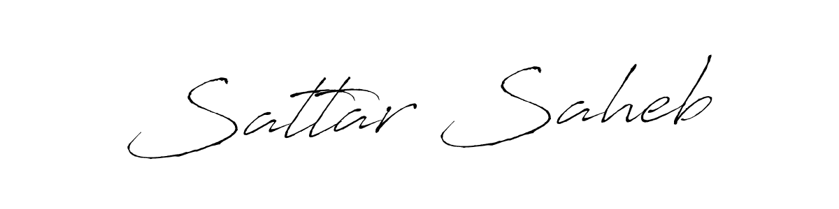 The best way (Antro_Vectra) to make a short signature is to pick only two or three words in your name. The name Sattar Saheb include a total of six letters. For converting this name. Sattar Saheb signature style 6 images and pictures png