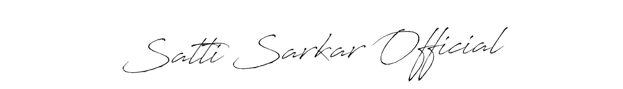Use a signature maker to create a handwritten signature online. With this signature software, you can design (Antro_Vectra) your own signature for name Satti Sarkar Official. Satti Sarkar Official signature style 6 images and pictures png