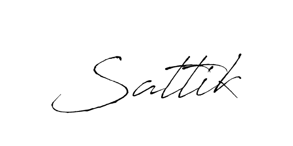 Sattik stylish signature style. Best Handwritten Sign (Antro_Vectra) for my name. Handwritten Signature Collection Ideas for my name Sattik. Sattik signature style 6 images and pictures png