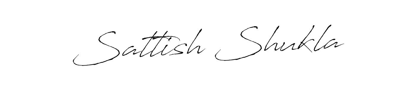 Antro_Vectra is a professional signature style that is perfect for those who want to add a touch of class to their signature. It is also a great choice for those who want to make their signature more unique. Get Sattish Shukla name to fancy signature for free. Sattish Shukla signature style 6 images and pictures png