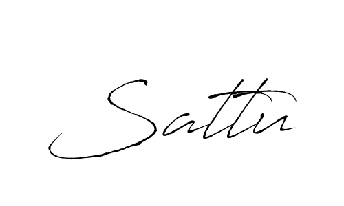 Create a beautiful signature design for name Sattu. With this signature (Antro_Vectra) fonts, you can make a handwritten signature for free. Sattu signature style 6 images and pictures png