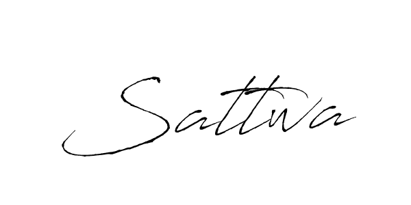 How to make Sattwa name signature. Use Antro_Vectra style for creating short signs online. This is the latest handwritten sign. Sattwa signature style 6 images and pictures png