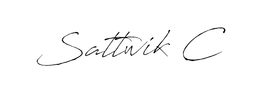 Use a signature maker to create a handwritten signature online. With this signature software, you can design (Antro_Vectra) your own signature for name Sattwik C. Sattwik C signature style 6 images and pictures png